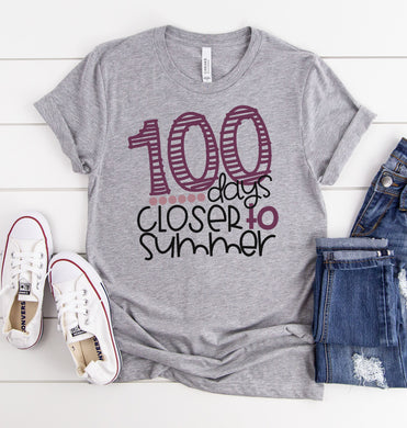 100 Days Closer To Summer Graphic Tee