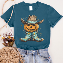 Load image into Gallery viewer, Pumpkin Cowboy Graphic Tee