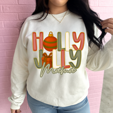 Load image into Gallery viewer, Holly Jolly (Custom Name) Graphic Crewneck