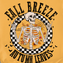 Load image into Gallery viewer, Fall Breeze Skeleton Graphic Tee
