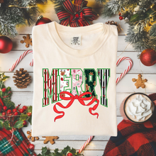 Load image into Gallery viewer, Merry Bow Graphic Tee