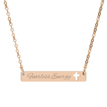 Load image into Gallery viewer, Fearless Energy Necklace | Motivational Affirmation Jewelry | Inspirational Quote Pendant | Gift for Women