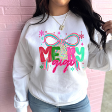 Load image into Gallery viewer, Merry Colorful (Custom Name) Graphic Crewneck