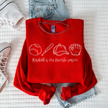 Load image into Gallery viewer, Baseball Is My Favorite Season Graphic Tee