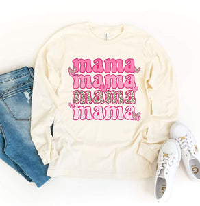 Pink Mama Stacked Graphic Tee