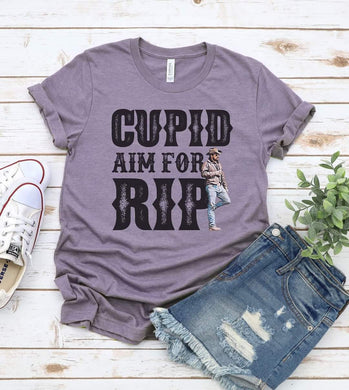 Cupid Aim for Rip graphic tee