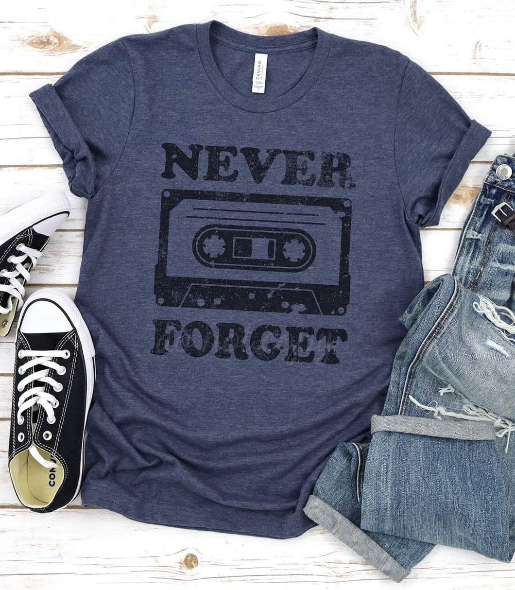Never Forget Cassette Graphic Tee