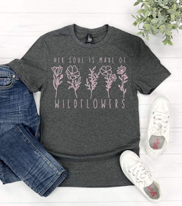 Her Soul if Made of Wildflowers Graphic Tee