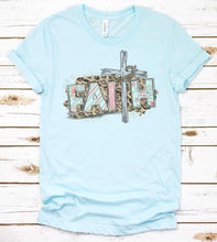 Load image into Gallery viewer, Faith Leopard Cross Graphic Tee