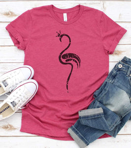 Flamingo Crown Graphic Tee