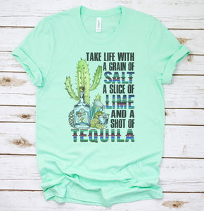 Take Life With a Grain of Salt Graphic Tee