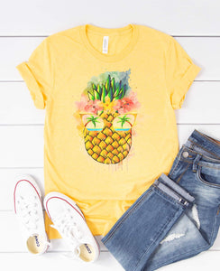 Pineapple Watercolor Graphic Tee