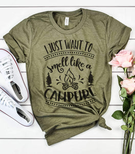 I Just Want to Smell like a Campfire Graphic Tee