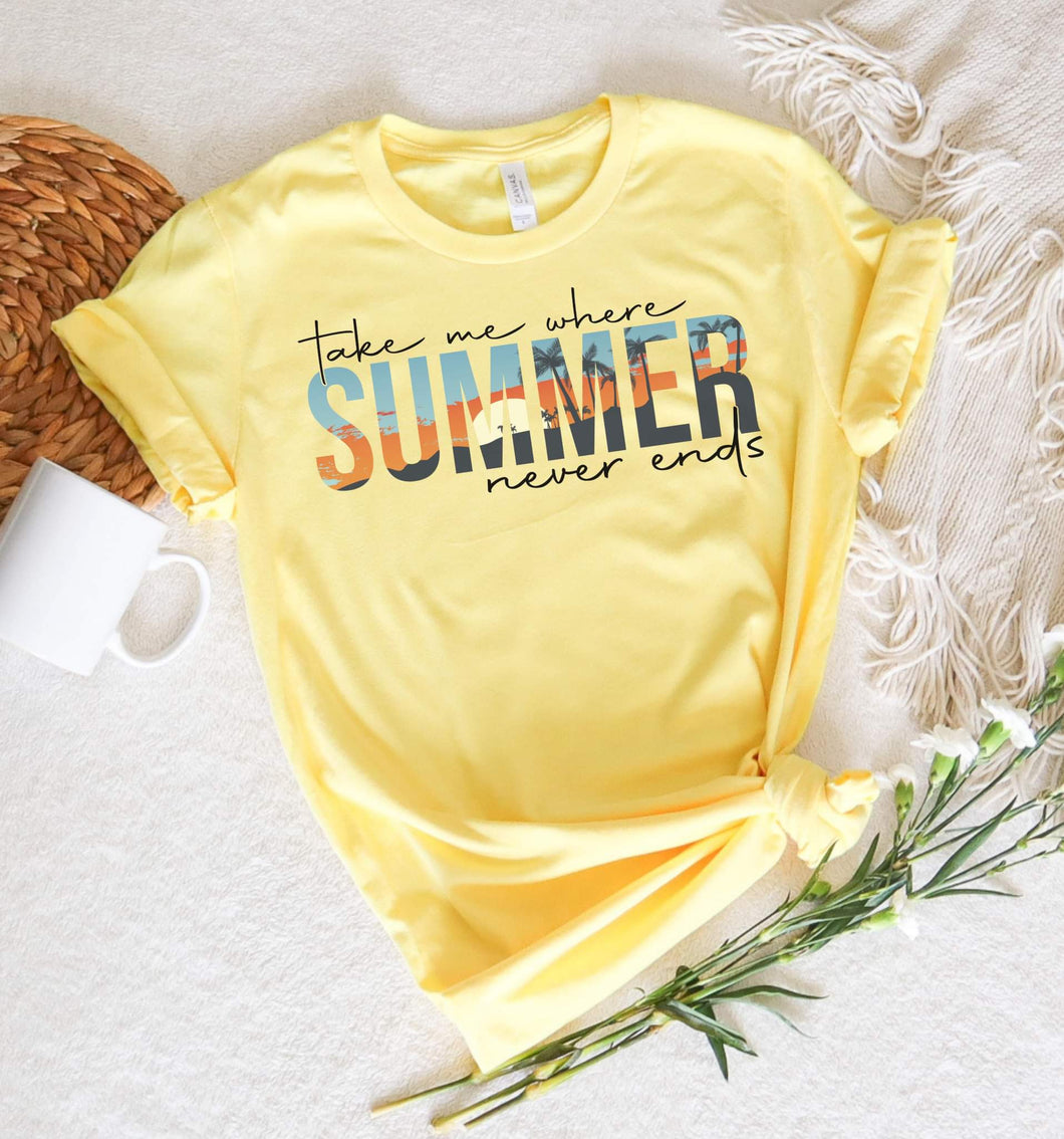 Take Me Where Summer Never Ends Graphic Tee