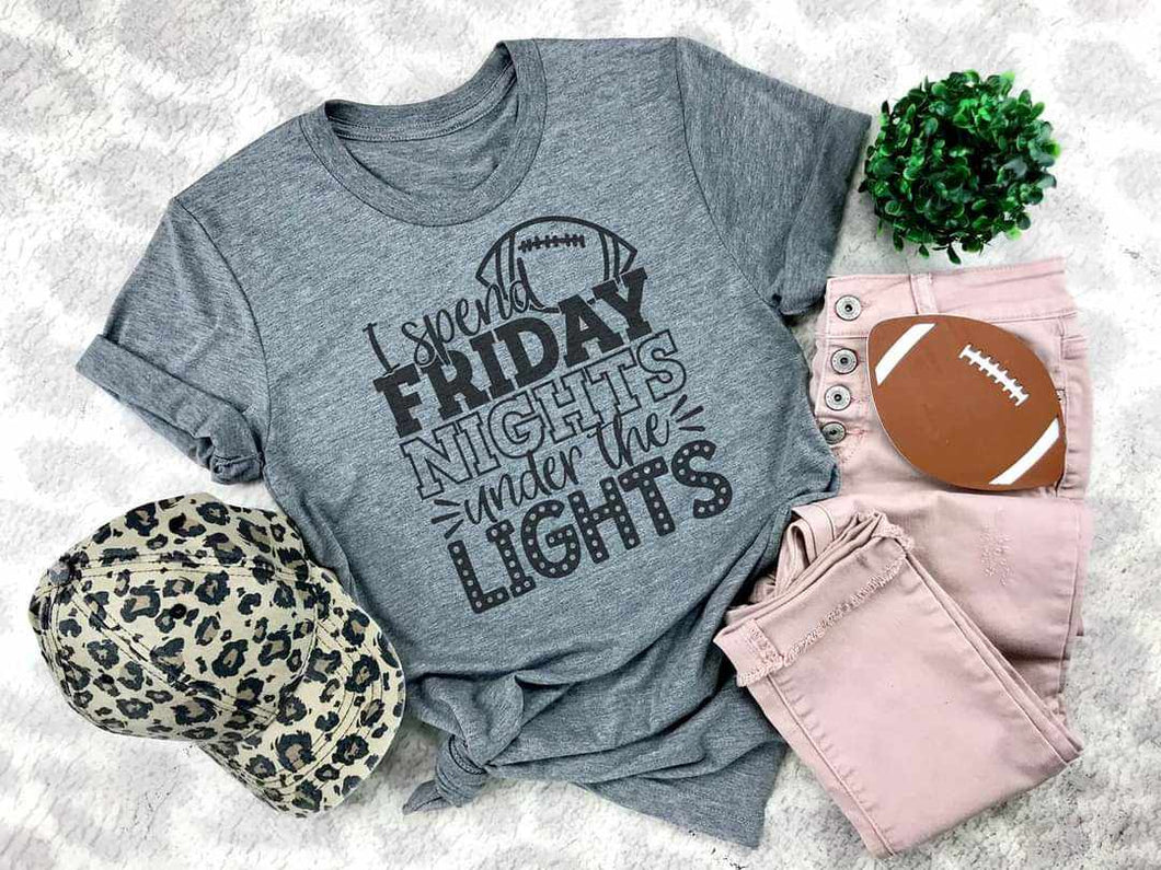 I Spend Friday Nights under the Lights Graphic Tee