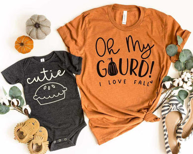 Oh My Gourd and Cutie Pie Graphic Tee