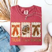 Load image into Gallery viewer, Touch Down Season Bows Graphic Tee
