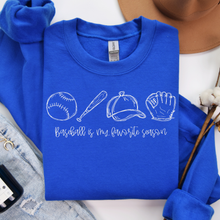 Load image into Gallery viewer, Baseball Is My Favorite Season Graphic Tee
