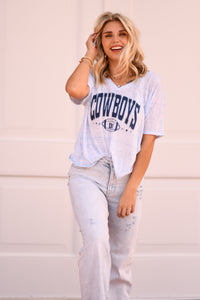 Cowboys DC Slouchy V Neck Tee