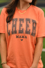 Load image into Gallery viewer, Cheer Mama Faux Glitter Pick Your Color Tee