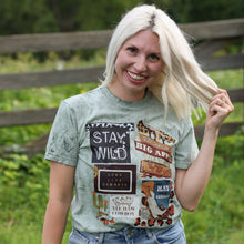 Load image into Gallery viewer, Stay Wild Cowboy Collage Graphic Tee
