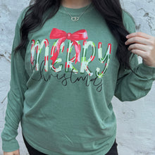 Load image into Gallery viewer, Paint Stroke Merry Christmas Graphic Tee