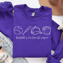 Load image into Gallery viewer, Baseball Is My Favorite Season Graphic Tee