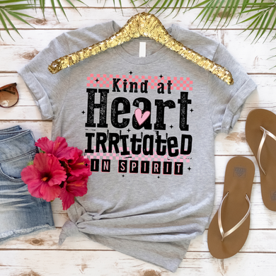 Kind At Heart Irritated In Spirit Graphic Tee