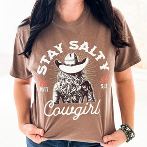Stay Salty Cowgirl Graphic Tee