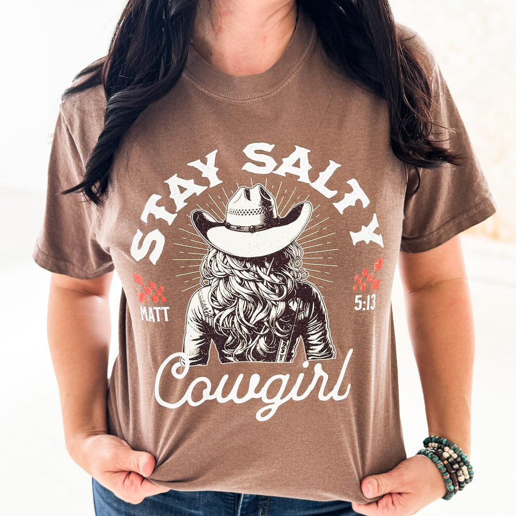 Stay Salty Cowgirl Graphic Tee