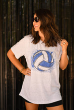 Load image into Gallery viewer, Blue Volleyball Splatter Tee