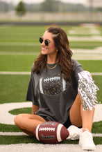 Load image into Gallery viewer, Pepper Faux Glitter Football Tee