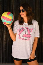 Load image into Gallery viewer, Pink Volleyball Splatter Tee