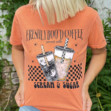 Load image into Gallery viewer, Freshly Boo’d Coffee Soft Graphic Tee