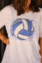 Load image into Gallery viewer, Blue Volleyball Splatter Tee