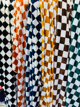 Load image into Gallery viewer, Gold RTS Checkered Throw Blanket