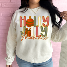 Load image into Gallery viewer, Holly Jolly (Custom Name) Graphic Crewneck
