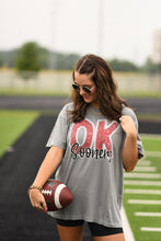 Load image into Gallery viewer, OK Sooners Faux Sparkle Tee