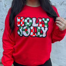 Load image into Gallery viewer, Holly Jolly Patch Graphic Crewneck