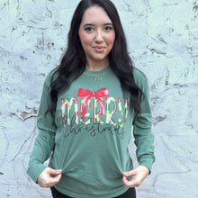 Load image into Gallery viewer, Paint Stroke Merry Christmas Graphic Tee