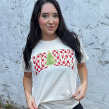 Load image into Gallery viewer, Checkered Merry Tree Graphic Tee