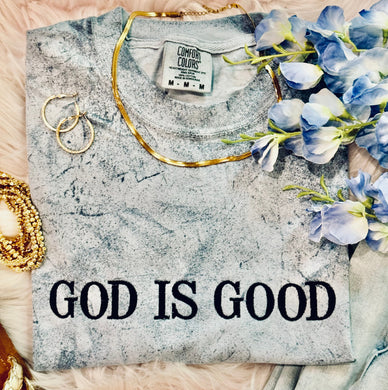 Ocean God Is Good Embroidered Tee