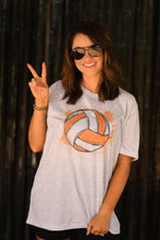 Load image into Gallery viewer, Orange Volleyball Splatter Tee