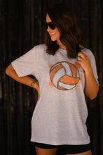 Load image into Gallery viewer, Orange Volleyball Splatter Tee