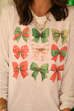 Load image into Gallery viewer, Christmas Bows Long Sleeve /Tee