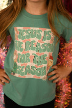 Load image into Gallery viewer, Jesus Is The Reason For The Season Checkered Retro Tee/Long Sleeve