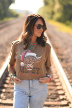 Load image into Gallery viewer, Mooey Christmas Highland Cow Tee