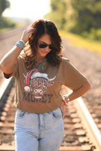 Load image into Gallery viewer, Mooey Christmas Highland Cow Tee