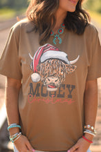 Load image into Gallery viewer, Mooey Christmas Highland Cow Tee