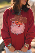 Load image into Gallery viewer, Cowboy Santa Antique Sweatshirt